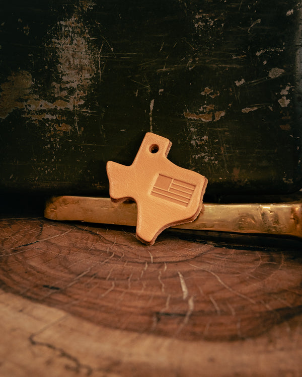 Leather Texas Key Tag | Flag | Manready Mercantile