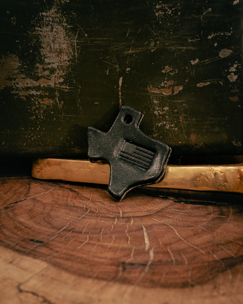 Leather Texas Key Tag | Flag | Manready Mercantile