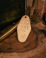 Leather Motel Key Tag | 321 | Manready Mercantile