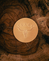 Leather Coaster | Longhorn | Manready Mercantile