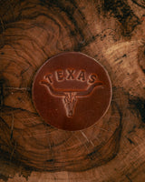 Leather Coaster | Longhorn | Manready Mercantile