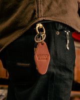 Leather Motel Key Tag | Whiskey Blooded | Manready Mercantile