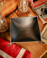 Leather Valet Tray | Work Hard Live Well | Manready Mercantile