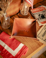 Leather Valet Tray | Texas Arch | Manready Mercantile