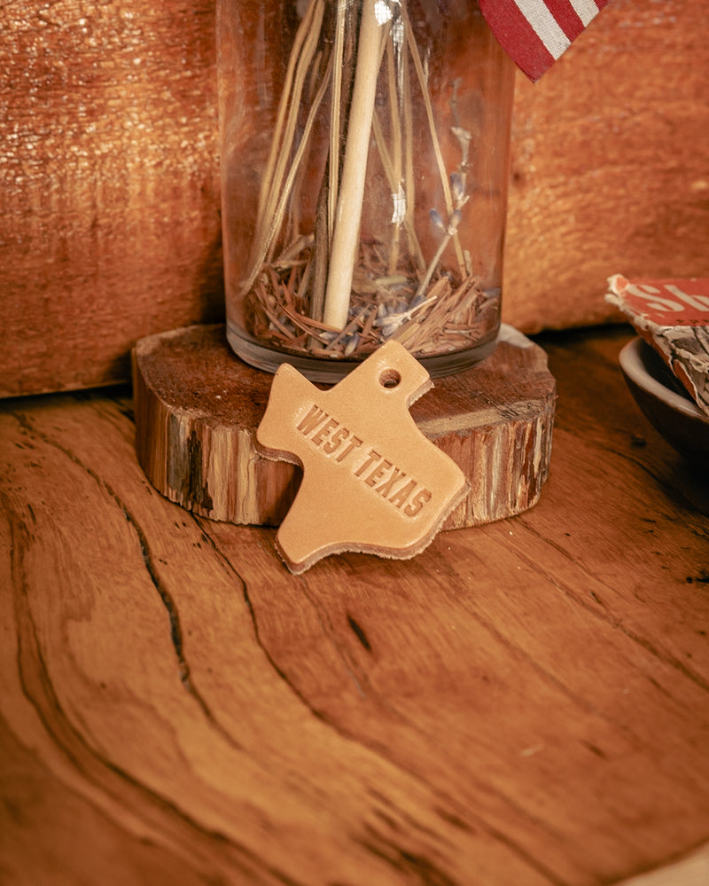 Leather Texas Key Tag | West Texas | Manready Mercantile