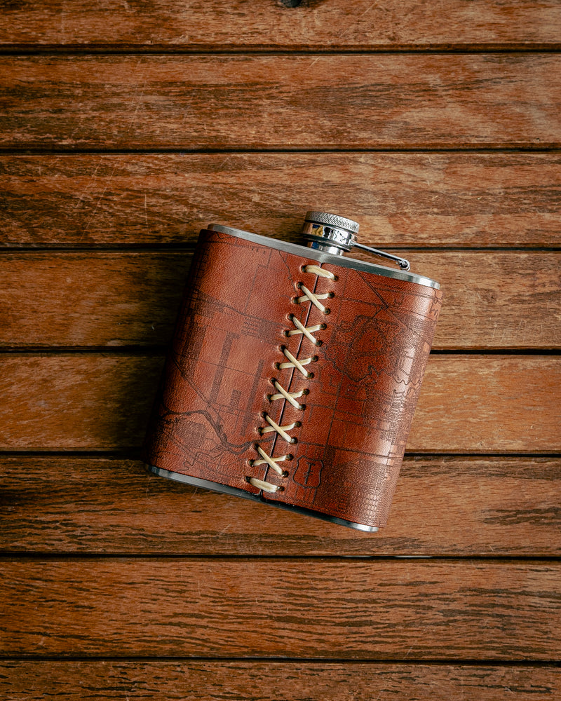 Flask | Houston Map | Tactile Craftworks