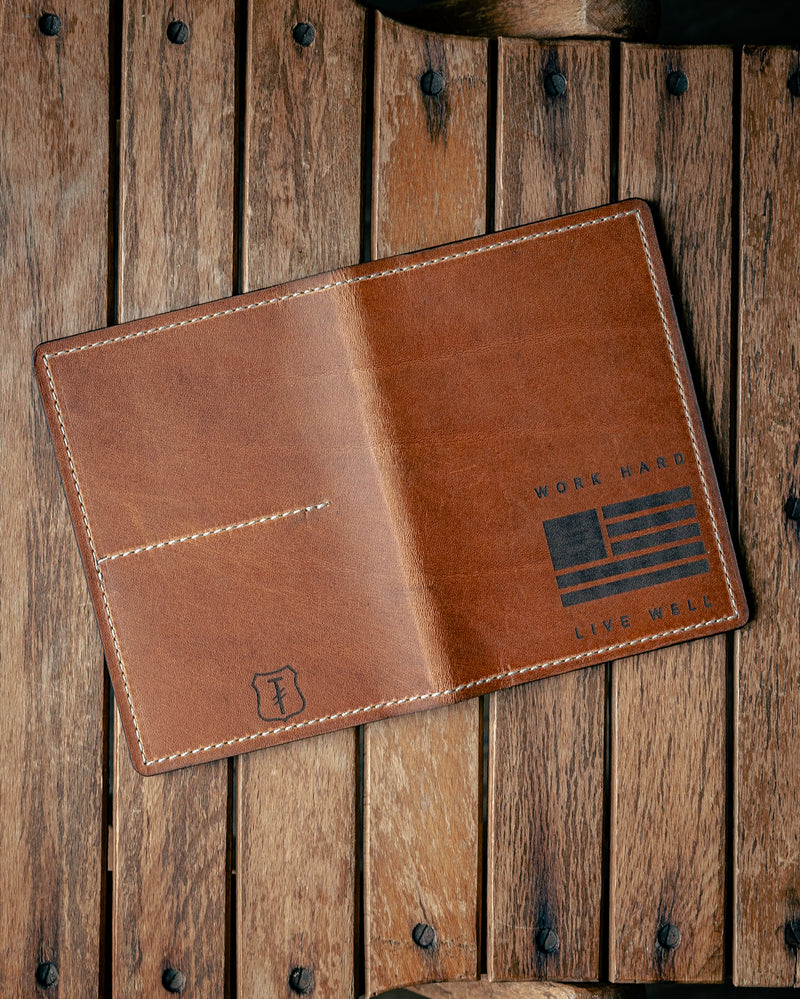 Passport Wallet | Work Hard Live Well | Tactile Craftworks