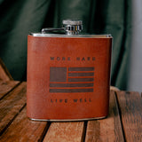 Flask | Work Hard Live Well | Tactile Craftworks