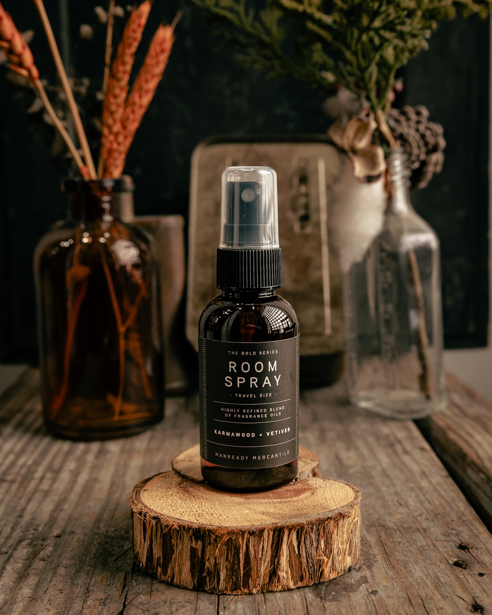 Room Spray | Karmawood + Vetiver | Manready Mercantile
