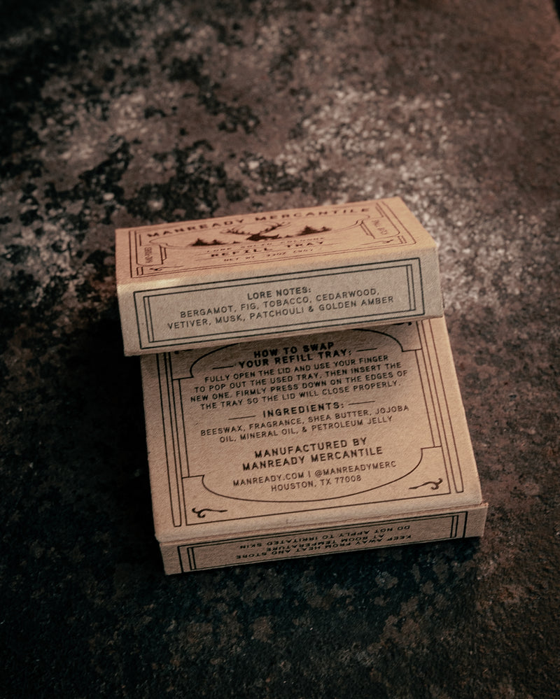 LORE | Solid Cologne Refill | Manready Mercantile