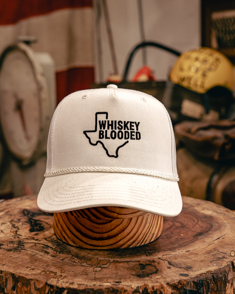 Embroidered Trucker Hat  | Texas Whiskey Blooded | Manready Mercantile