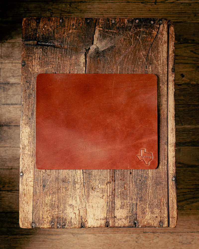 Leather Mouse Pad | Texas Outline | Manready Mercantile