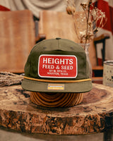 256 Richardson Hat | Heights Feed & Seed | White and Red | Manready Mercantile