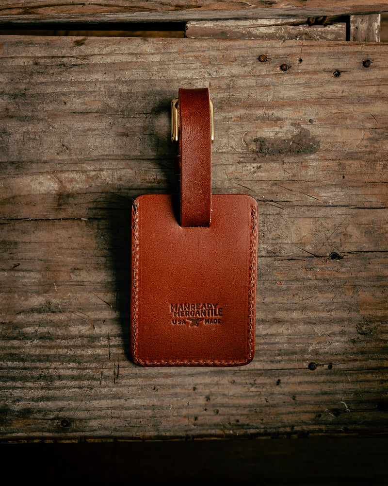 Leather Luggage Tag | Manready Mercantile