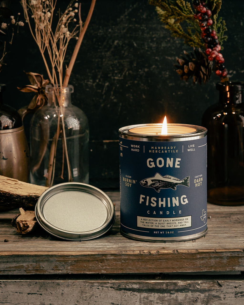 Gone Fishing Candle - Thumbnail 2