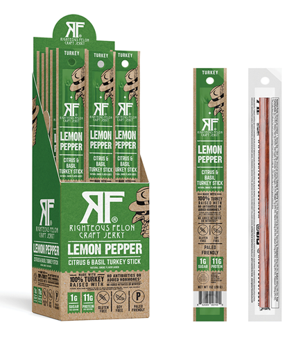 Lemon Pepper Turkey Stick | Righteous Felon