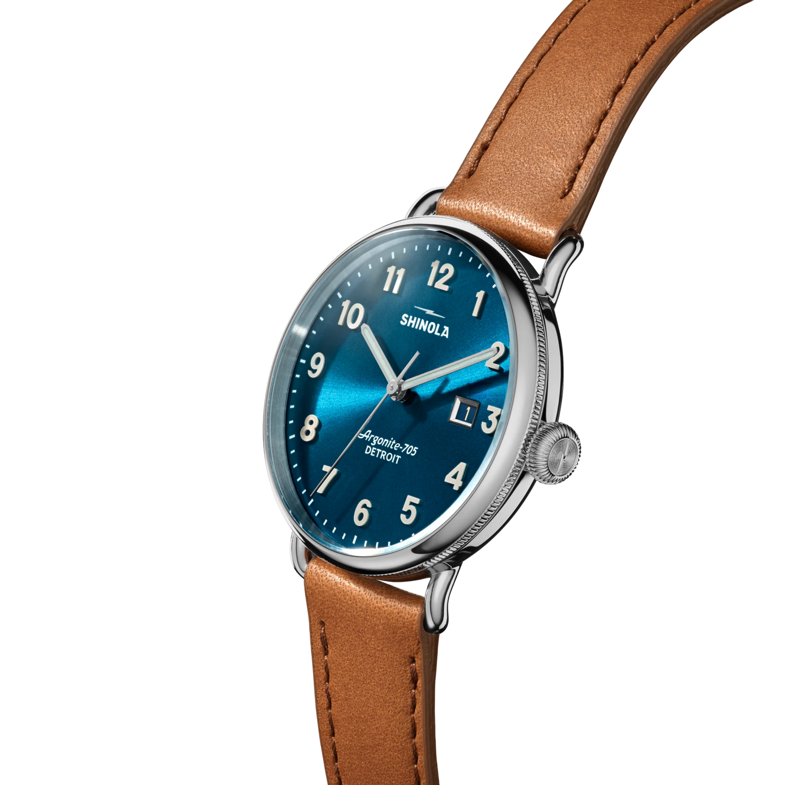 我美蘭　C98　B1横Wスエード　シノン(ソルス)　タペストリー The Canfield 3HD 38mm | Astro Blue | Shinola Detroit – Manready