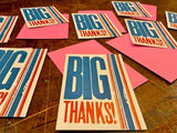 Big Thanks Boxed Cards | Pack of 8 | Hatch Show Print
