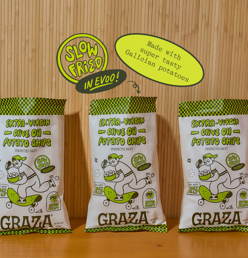 Graza's Perfectly Salty Chips Fried in EVOO | Graza