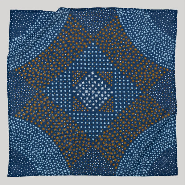 Cotton Starry Bandana | Navy | Last Chance Textiles