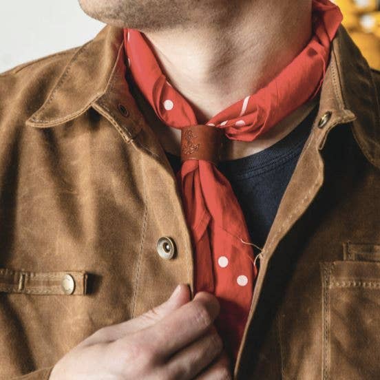 Wrangler Bandana | Japanese Selvedge - Red | Bradley Mountain