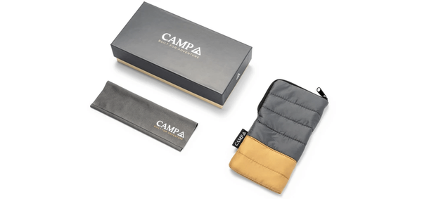 Topo Sunglasses | Matte Orange / Walnut / HD Plus Polarized Blue Flash | CAMP Eyewear