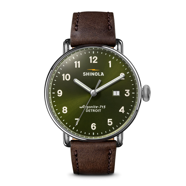 The Canfield 43mm | Dark Olive | Shinola Detroit – Manready Mercantile