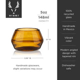 Tequila Copita Glass | Amber | Viski