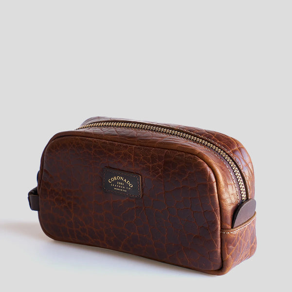 Bison Utility Dopp Kit #599 | Walnut | Coronado Leather