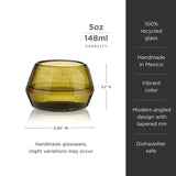 Tequila Copita Glass | Green | Viski