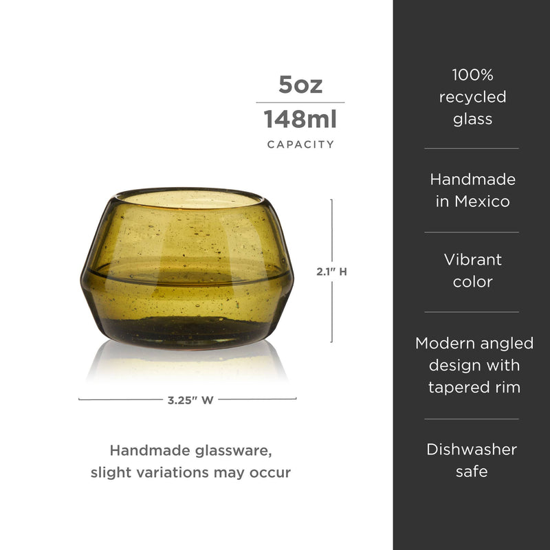 Tequila Copita Glass | Green | Viski