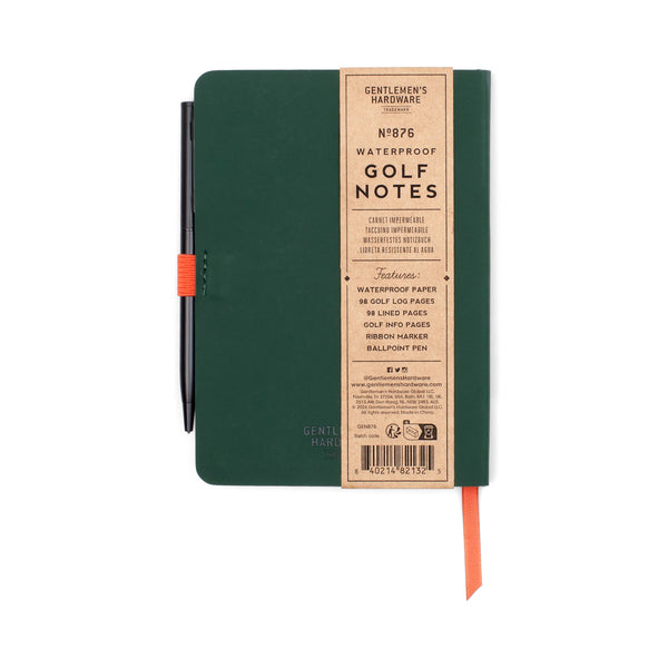 Waterproof Golf Notebook | Gentlemen's Hardware