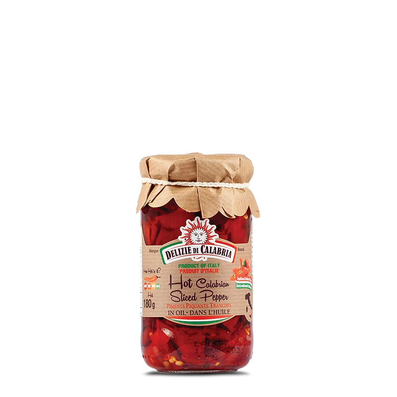 Delize di Calabria Sliced Calabrian Chili | Gourmet Food Solutions, Inc.