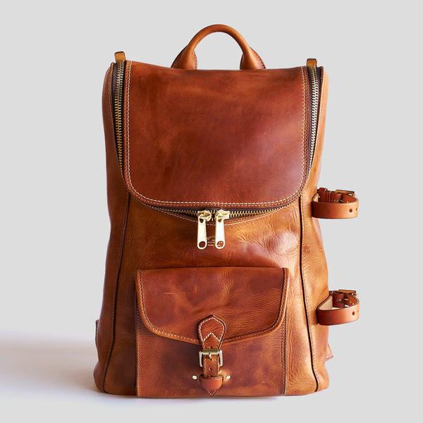 Coronado Leather | No.750 Top-Zip Backpack