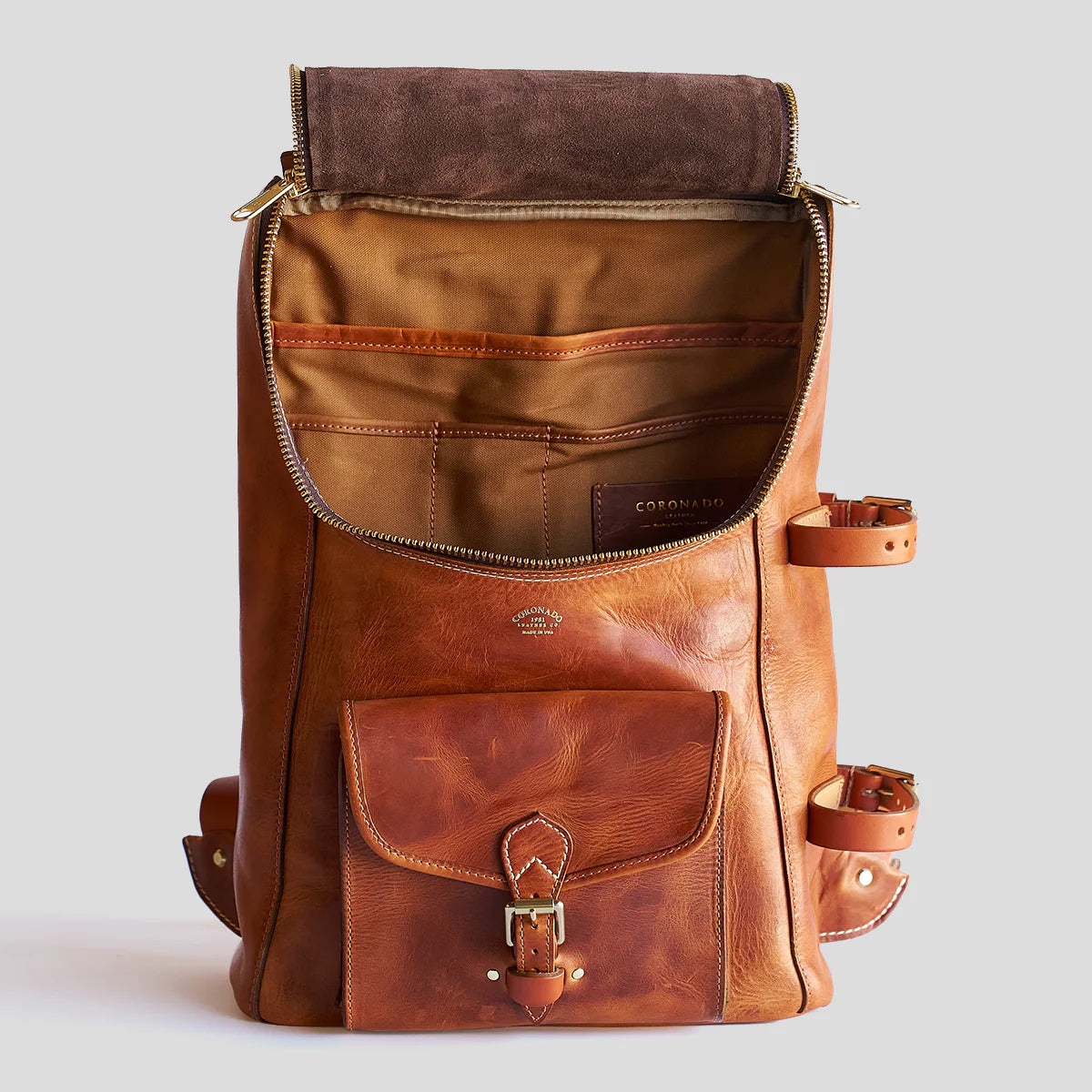 americana leather zip top backpack Coronado Leather | No.750 Top-Zip Backpack