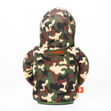 The Hoodie Insulated Can Cooler | Woodsy Camo + Puffin Red | Puffin Drinkwear