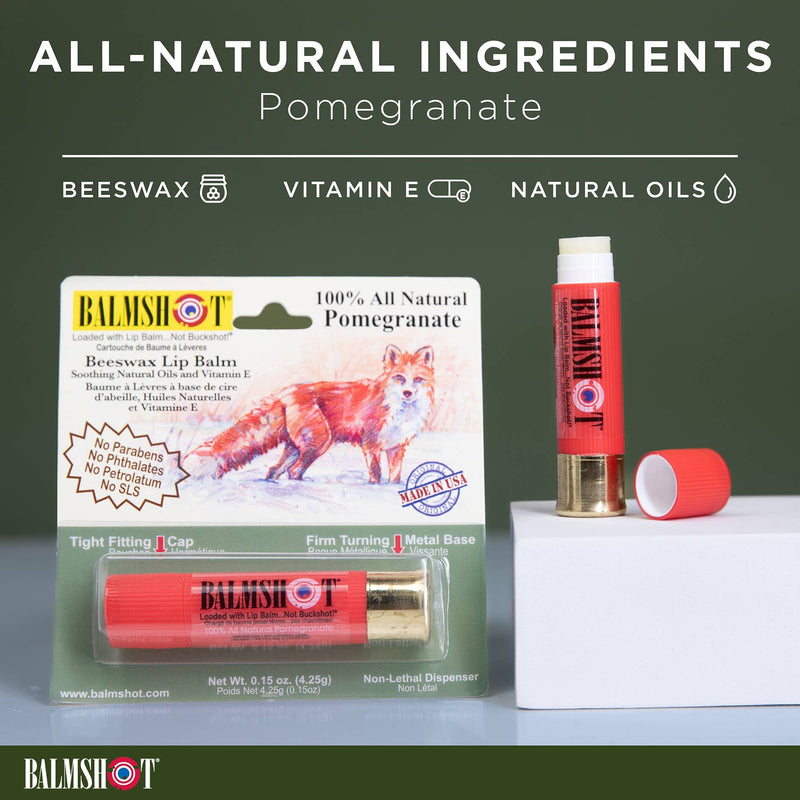 Pomegranate Beeswax Lip Balm | BALMSHOT