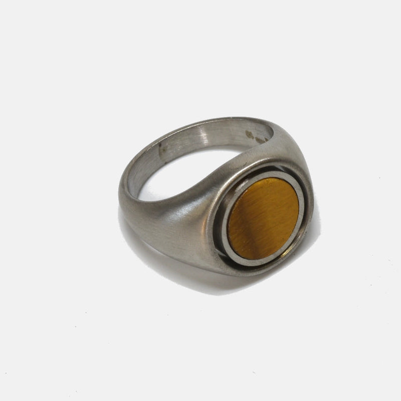 Reversible Tiger's Eye & Onyx Ring | Curated Basics