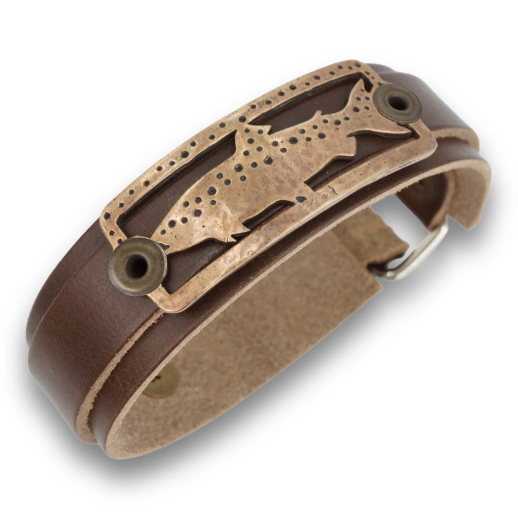 Sight Line Provisions Bracelets Textile + Bronze -- Stargazer Trout Fishing Bracelet