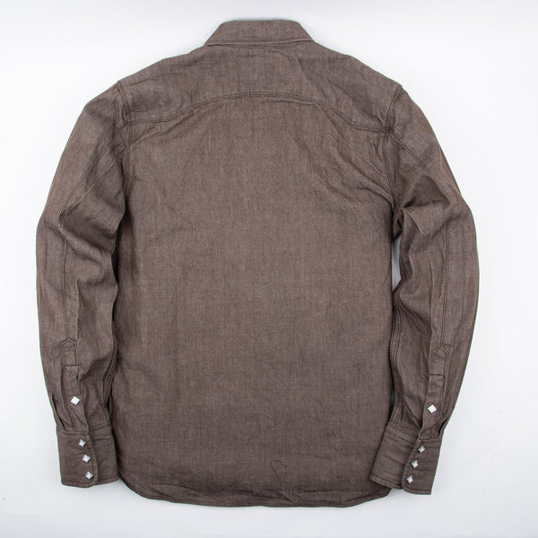 Calico Shirt | Brown Denim | Freenote Cloth