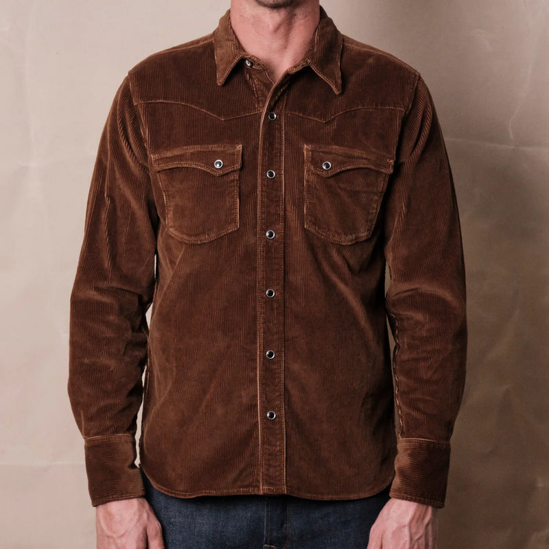 Calico Shirt | Brown Corduroy | Freenote Cloth…