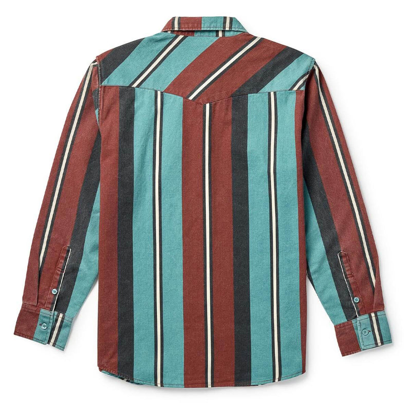 Amarillo L/S Shirt | Turquoise Stripe | Seager Co.