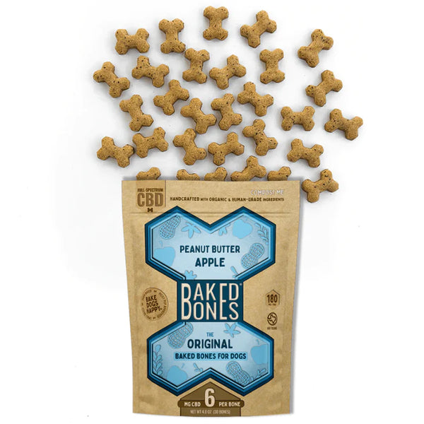 CBD Dog Bones | Peanut Butter & Apple | Baked Bones