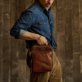 Bison Field Crossbody #177 | Walnut | Coronado Leather