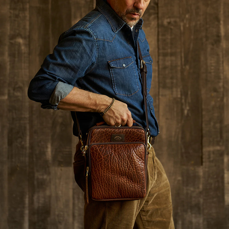 Bison Field Crossbody #177 | Walnut | Coronado Leather