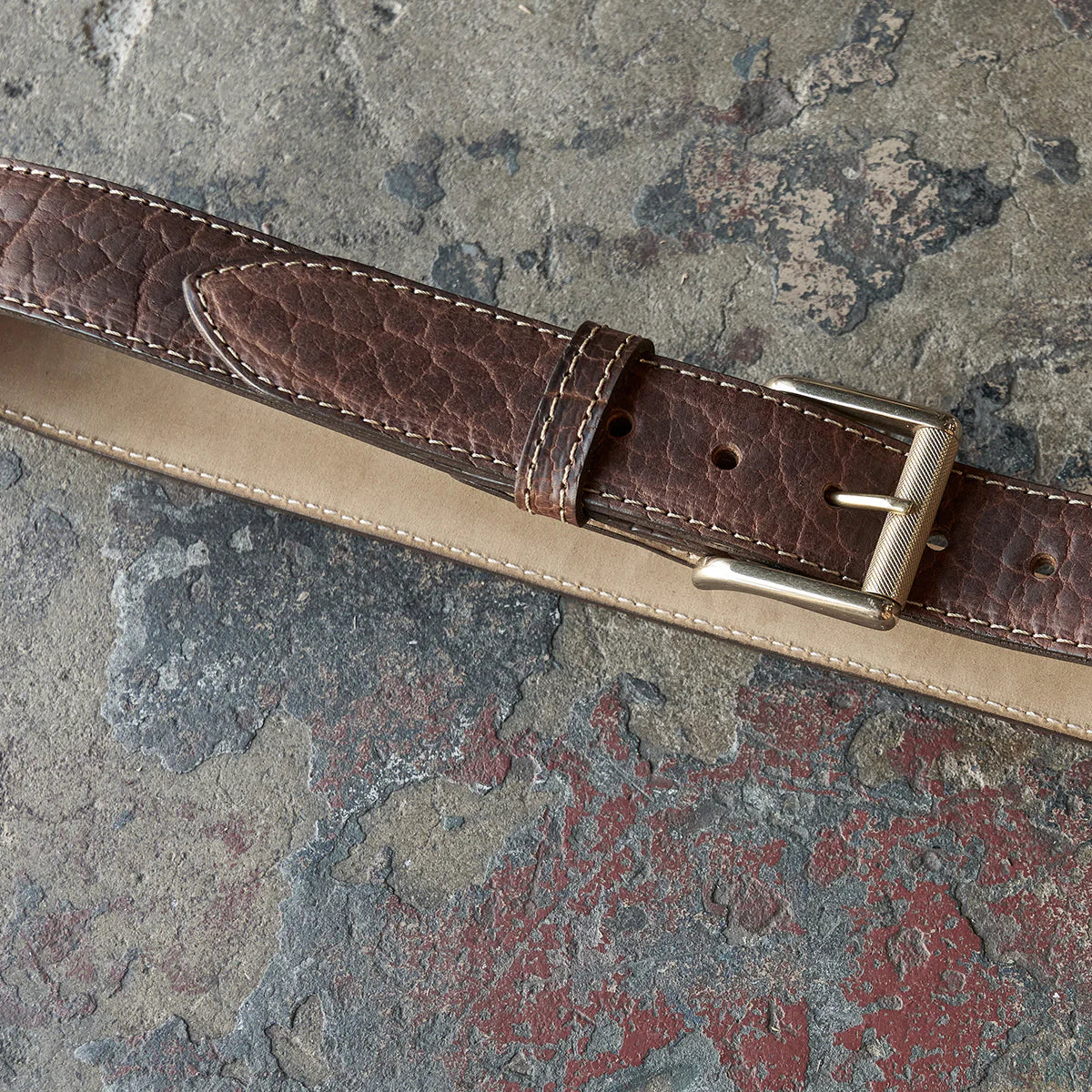 Sedona Bison Belt #100 | Walnut | Coronado Leather – Manready Sedona Bison Belt #100 | Walnut | Coronado Leather – Manready