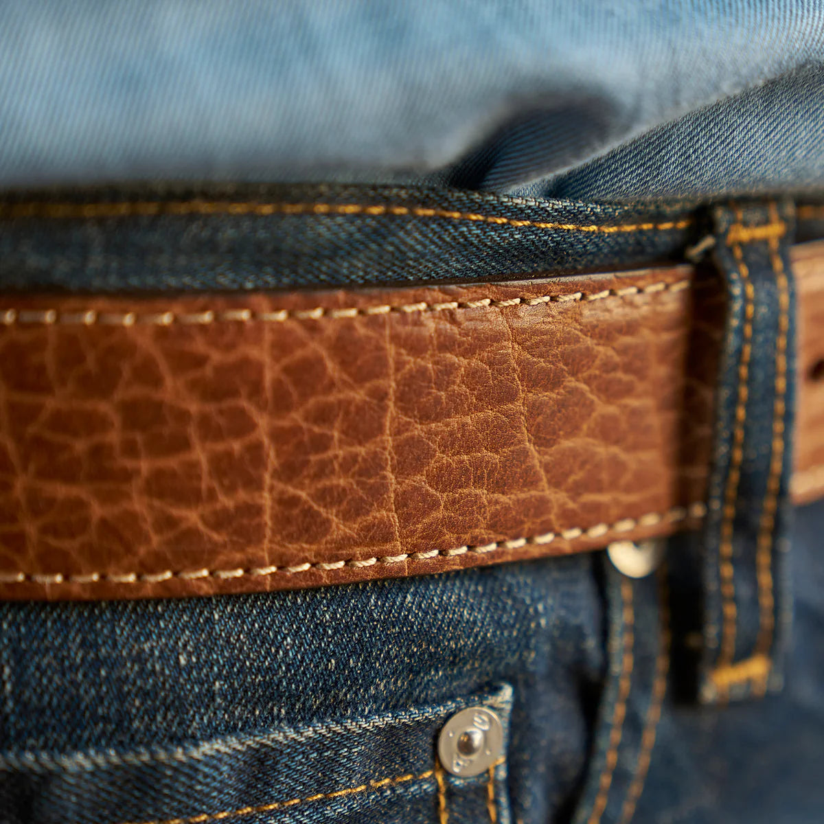 Sedona Bison Belt #100 | Walnut | Coronado Leather – Manready