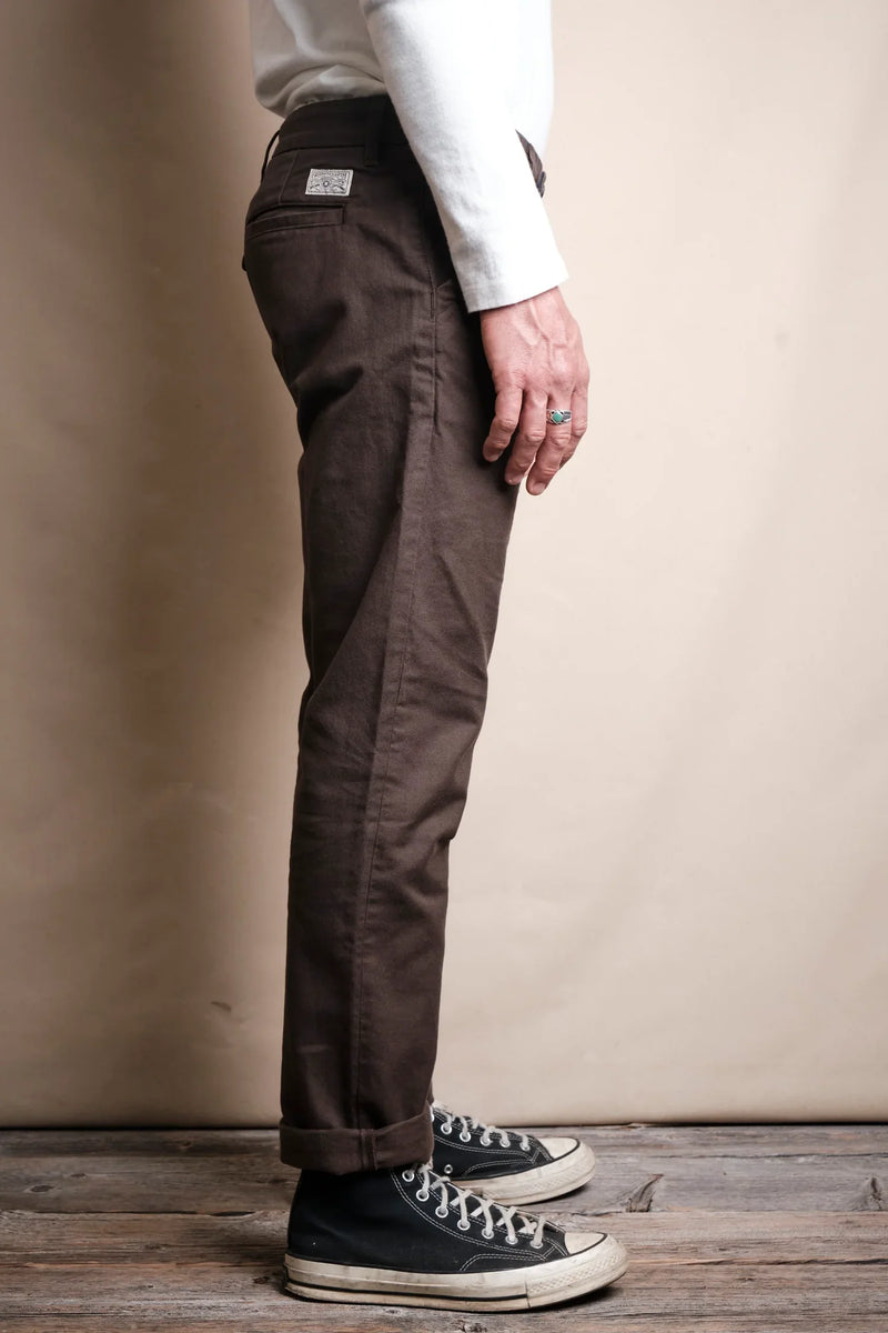 Workers Chino Slim Straight | 14 oz. Bark | Freenote Cloth