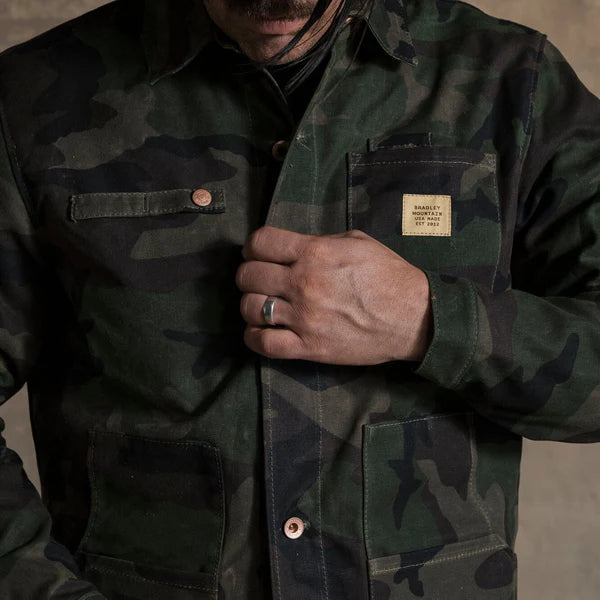 4-Season Cabin Jacket | Waxed Camo | Bradley Mountain – Manready