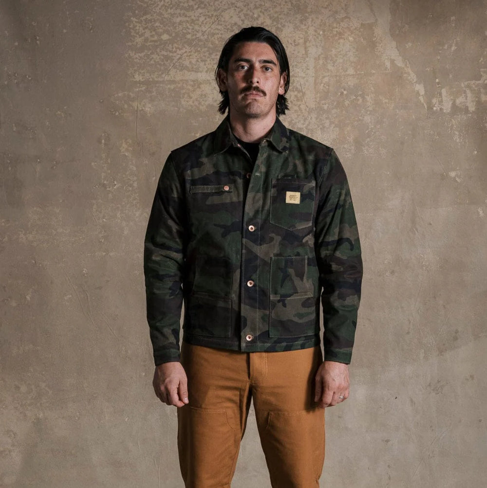 4-Season Cabin Jacket | Waxed Camo | Bradley Mountain – Manready